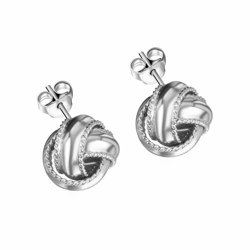Enduring love knot earrings collection (Sterling Silver)